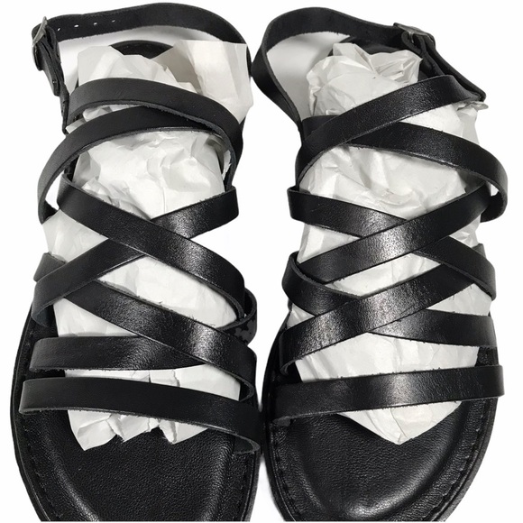 MUSSE & CLOUD KENIA LEATHER SLING FLAT SANDAL NWOT - Picture 4 of 10